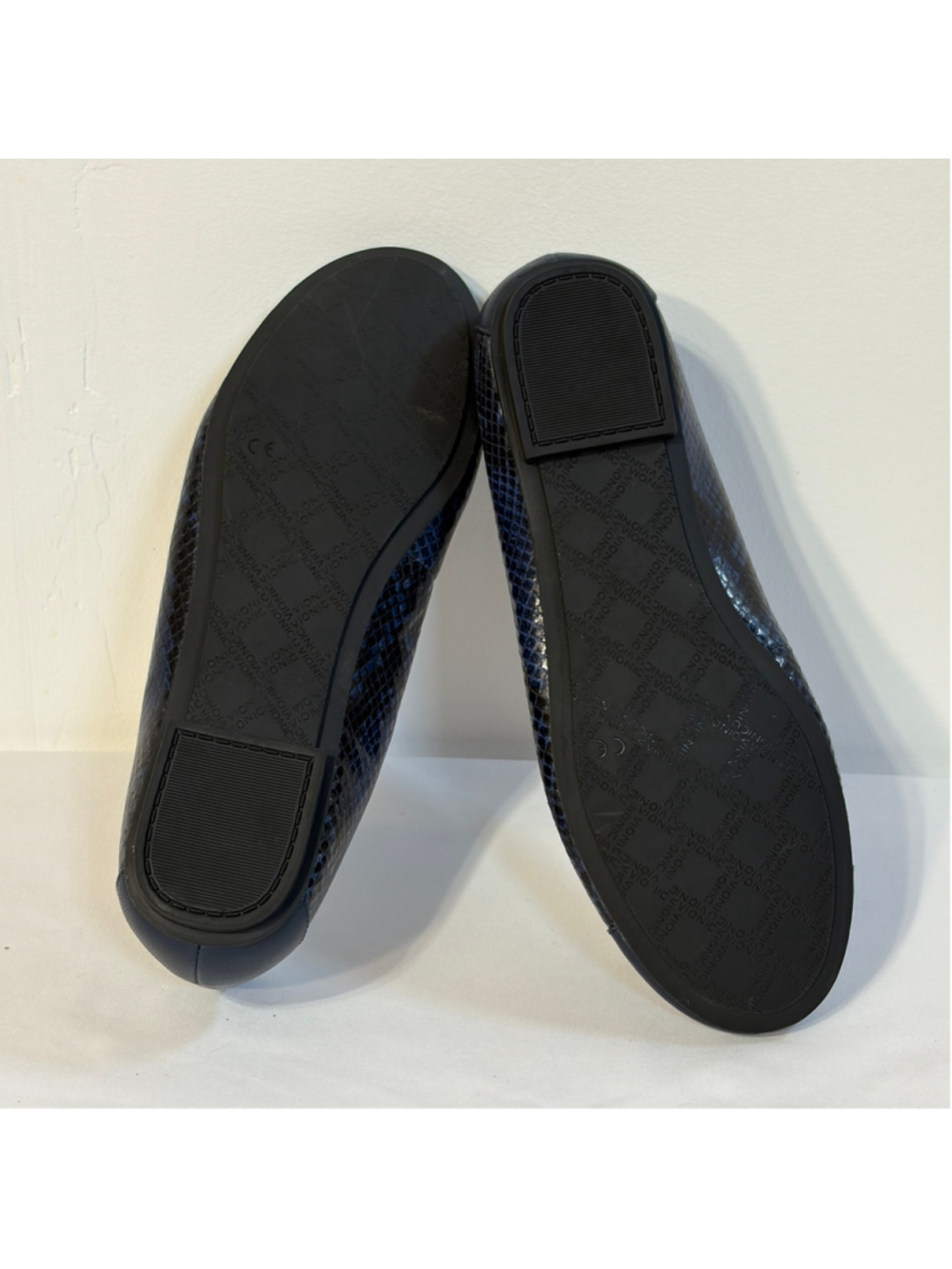 Vionic Spark Minna Navy Black Snake Print Ballet Flats Women’s Size 8 Orthotic - Picture 9 of 14